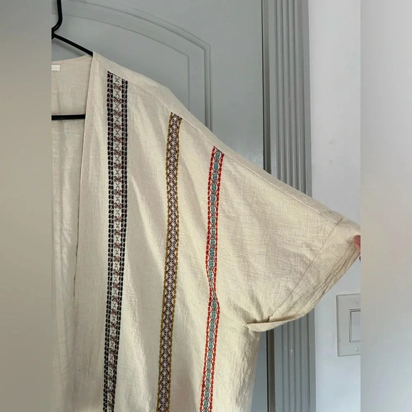 Pleione Embroidered Kimono Laggenlook Jacket size small - Picture 4 of 8